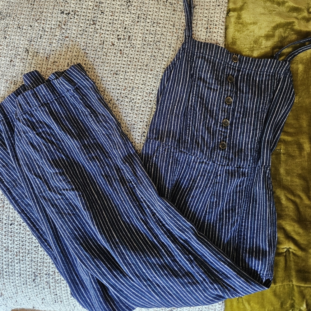 Pinstripe jumpsuit